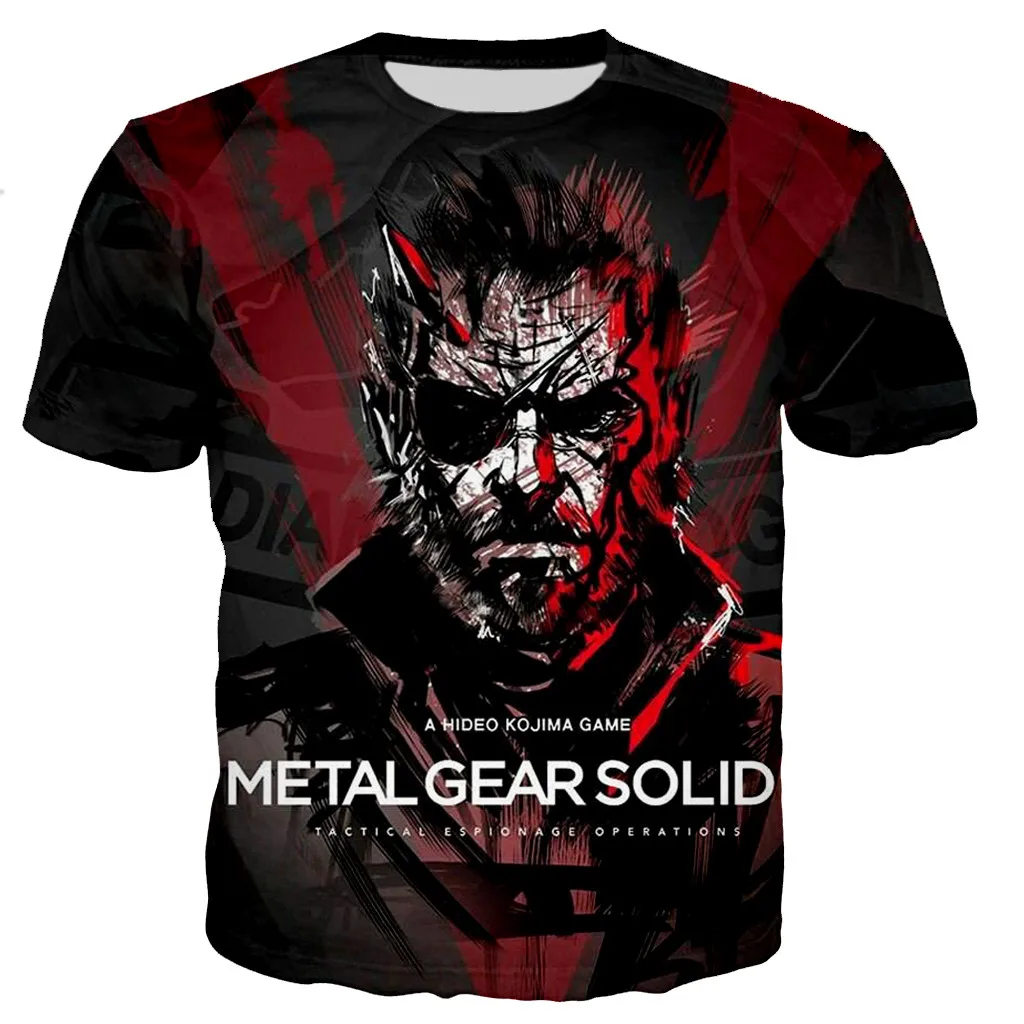 3D Game Metal Gear Solid Printed T shirt Men Women Summer New Fashion Casual T Shirts 1 - Metal Gear Solid Store