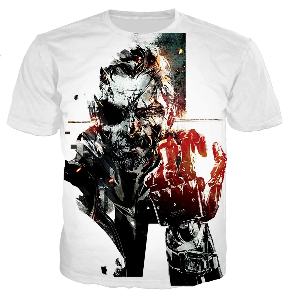 3D Game Metal Gear Solid Printed T shirt Men Women Summer New Fashion Casual T Shirts 3 - Metal Gear Solid Store
