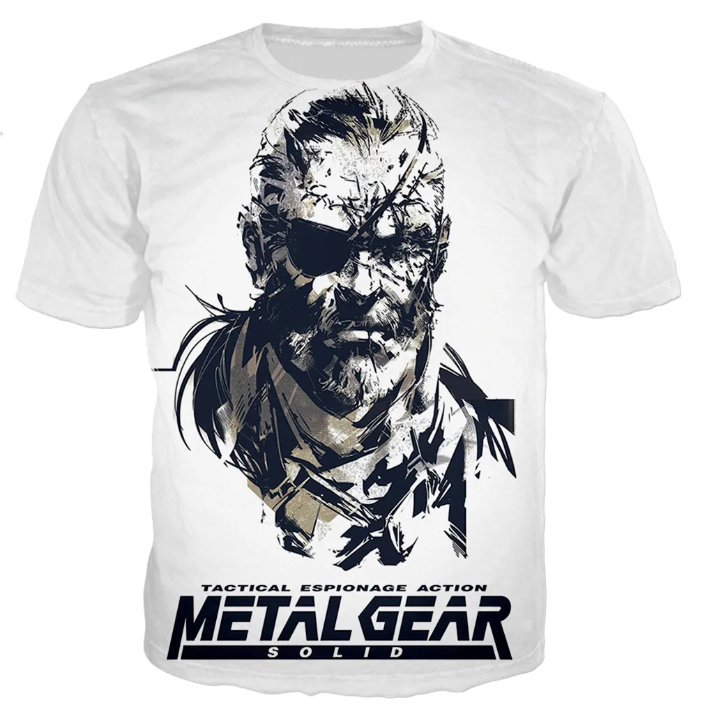 3D Game Metal Gear Solid Printed T shirt Men Women Summer New Fashion Casual T Shirts 6 - Metal Gear Solid Store