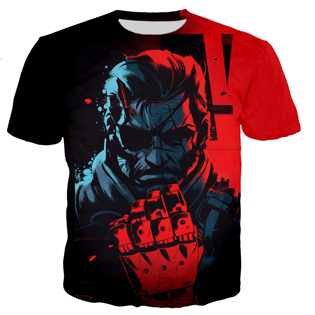 3D Game Metal Gear Solid Printed T shirt Men Women Summer New Fashion Casual T Shirts 7 - Metal Gear Solid Store