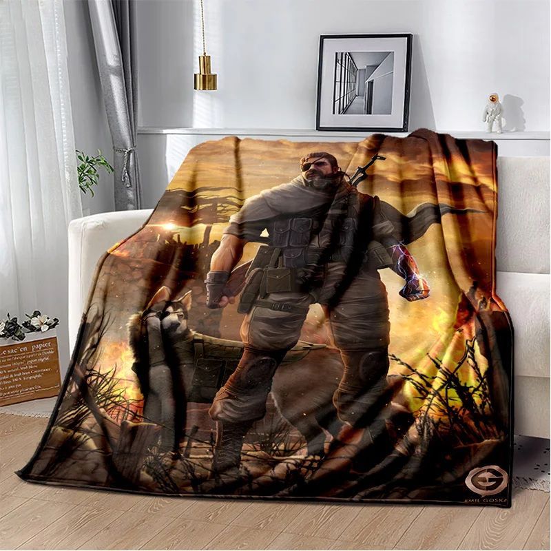 HD Metal Gear Solid Game Gamer Cartoon 3D Blanket Soft Throw Blanket for Home Bedroom Bed 10 - Metal Gear Solid Store