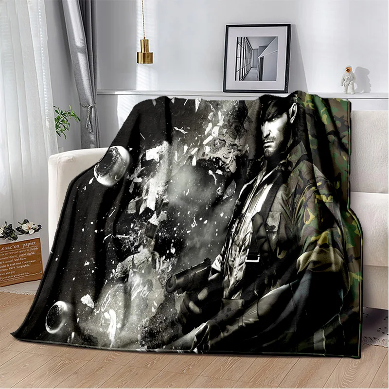 HD Metal Gear Solid Game Gamer Cartoon 3D Blanket Soft Throw Blanket for Home Bedroom Bed 20 - Metal Gear Solid Store