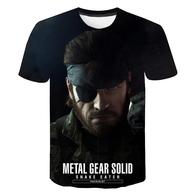 MGS Metal Gear Solid 3D Printed T shirt Fashion Shooting Game Streetwear Men Women Oversized T 14 - Metal Gear Solid Store