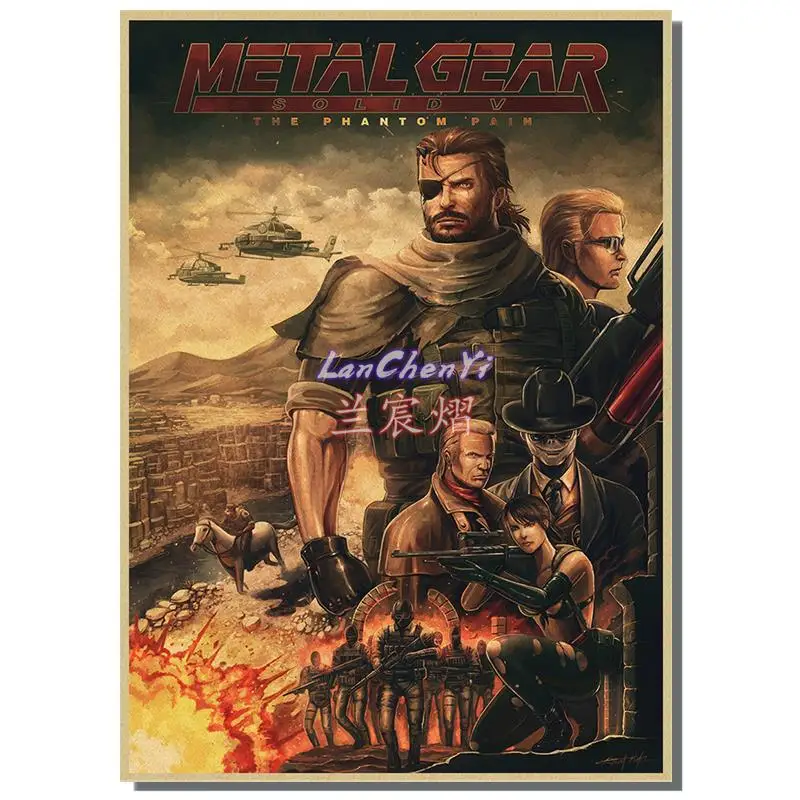 Metal Gear Solid Game Kraft Paper Poster And Print Art Painting Wall Pictures For Living Room 30 - Metal Gear Solid Store