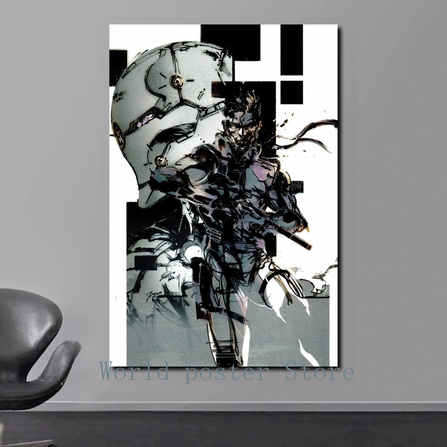 Metal Gear Solid Poster Canvas Painting Posters and Prints Wall Art Picture Home Living Room Decor 30 - Metal Gear Solid Store