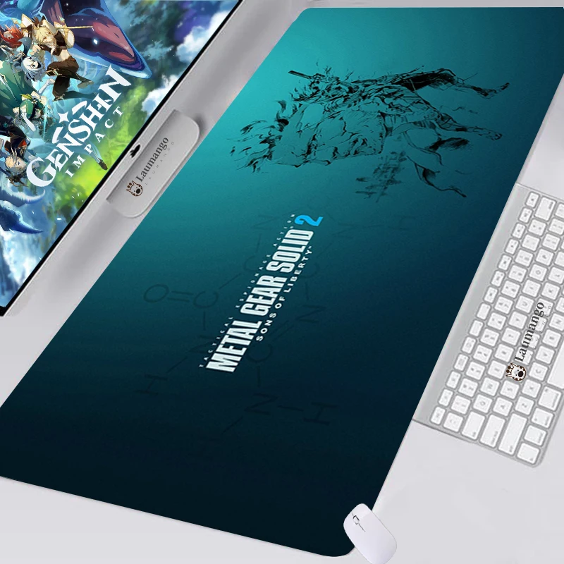 Mouse Pad Metal Gear Solid Carpet Gaming Accessories Table Gabinete Gamer Varmilo Keyboard Desk Mat Genshin 7 - Metal Gear Solid Store