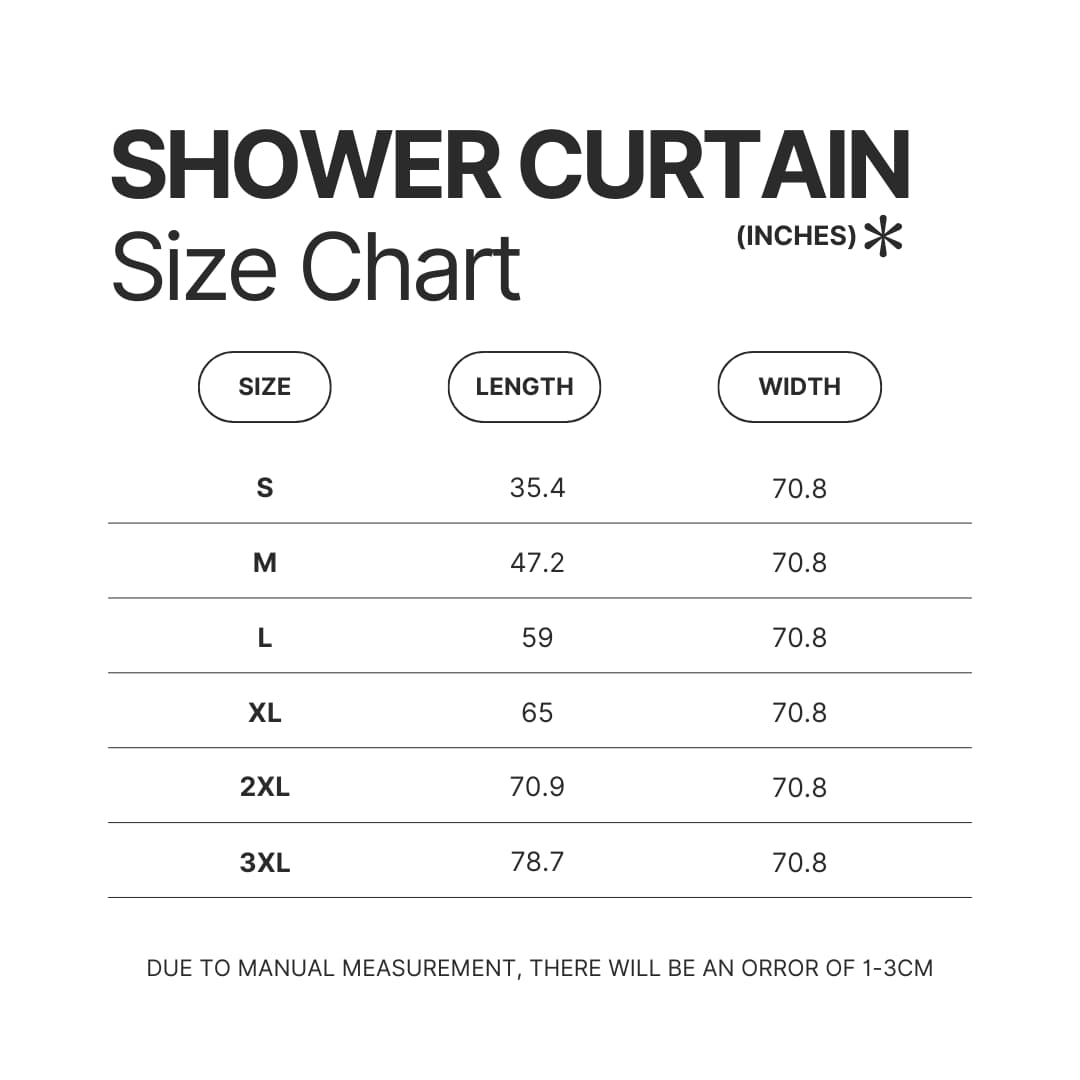 Shower Curtain Size Chart - Metal Gear Solid Store