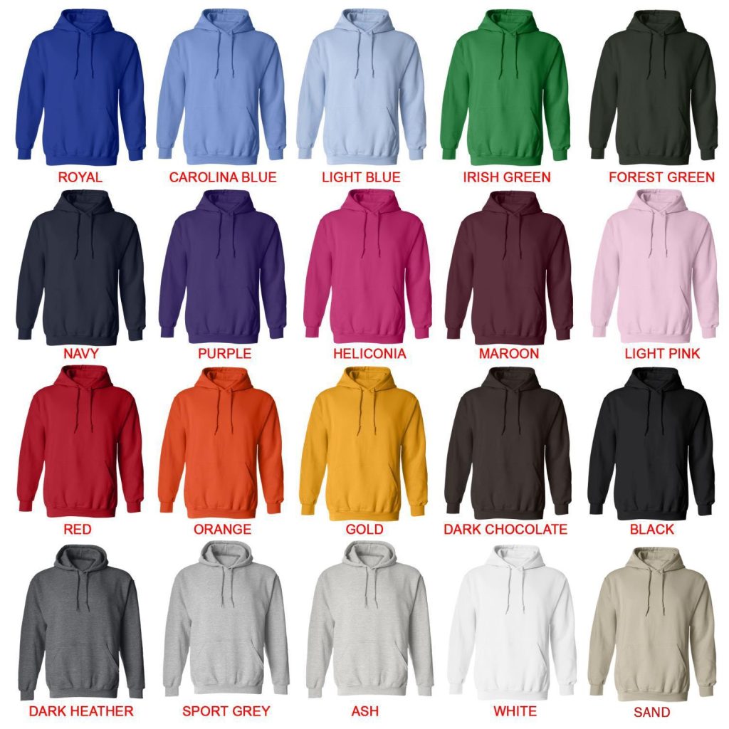 hoodie color chart 1 - Metal Gear Solid Store